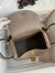 Hermes Lindy 26 Handmade Bag In Gris Asphalt Clemence Leather 