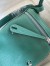 Hermes Lindy 26 Handmade Bag In Malachite Clemence Leather 