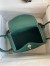 Hermes Lindy 26 Handmade Bag In Malachite Clemence Leather 