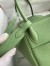 Hermes Lindy 26 Handmade Bag In Vert Cypres Clemence Leather 