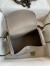 Hermes Lindy 26 Handmade Bag In Gris Asphalt Evercolor Leather 