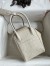 Hermes Lindy 26 Handmade Bag In Craie Ostrich Leather 