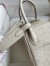 Hermes Lindy 26 Handmade Bag In Craie Ostrich Leather 