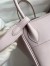 Hermes Lindy 26 Handmade Bag in Mauve Pale Swift Calfskin 