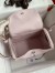 Hermes Lindy 26 Handmade Bag in Mauve Pale Swift Calfskin 