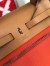 Hermes Herbag Zip PM 31cm Bag In Orange Canvas