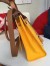 Hermes Herbag Zip PM 31cm Bag In Yellow Canvas
