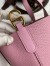 Hermes In The Loop 18 Handmade Bag in Mauve Sylvestre Clemence Leather 