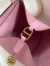 Hermes In The Loop 18 Handmade Bag in Mauve Sylvestre Clemence Leather 