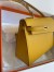 Hermes Kelly En Desordre 20 Handmade Bag in Jaune Ambre Epsom Calfskin