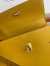 Hermes Kelly En Desordre 20 Handmade Bag in Jaune Ambre Epsom Calfskin