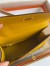 Hermes Kelly En Desordre 20 Handmade Bag in Jaune Ambre Epsom Calfskin