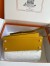 Hermes Kelly En Desordre 20 Handmade Bag in Jaune Ambre Epsom Calfskin