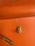 Hermes Kelly En Desordre 20 Handmade Bag in Orange Epsom Calfskin