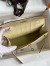 Hermes Kelly Pochette Handmade Bag In Vanille Matte Alligator Leather