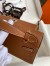 Hermes Kelly Pochette Handmade Bag in Gold Clemence Leather