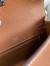 Hermes Kelly Pochette Handmade Bag in Gold Clemence Leather