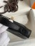 Hermes Kelly Pochette Handmade Bag in Black Cuite Ostrich Leather