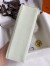 Hermes Kelly Pochette Handmade Bag In Vert Fizz Swift Calfskin 