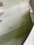 Hermes Kelly Pochette Handmade Bag In Vert Fizz Swift Calfskin 