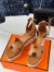 Hermes Elda Espadrilles in Brown Leather