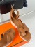 Hermes Elda Espadrilles in Brown Leather