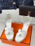 Hermes Elda Espadrilles in White Leather