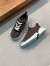 Hermes Heros Sneakers in Black Knit and Black Suede 