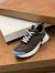 Hermes Heros Sneakers in Black Knit and Black Suede 