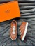 Hermes Boomerang Sneakers In Brown Epsom Calfskin 