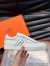 Hermes Boomerang Sneakers In White Epsom Calfskin