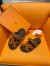 Hermes Men's Chypre Sandals in Brown Suede Calfskin