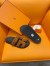 Hermes Men's Chypre Sandals in Brown Suede Calfskin
