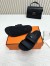 Hermes Men's Jackson Sandal in Black Calfskin
