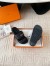 Hermes Men's Jackson Sandal in Black Epsom Calfskin