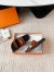 Hermes Men's Jackson Sandal in Brown Suede Leather