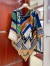 Hermes Multicolore Fantaisie d'Etriers Shawl 140 