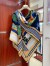 Hermes Multicolore Fantaisie d'Etriers Shawl 140 