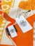 Hermes Orange Fantaisie d'Etriers Shawl 140