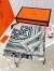 Hermes Tourterelle Les Roues de Phaeton Bandana Shawl 140
