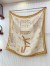 Hermes Naturel Lettres Equestres Shawl 140