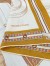 Hermes Naturel Lettres Equestres Shawl 140