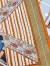 Hermes Orange Dressage Tressage Shawl 140 