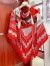 Hermes Red Zouaves et Dragons Bandana Shawl 140 