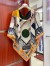 Hermes Black/White Cavalier en Formes Shawl 140