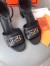 Hermes Viaggio 60MM Sandals In Black Leather
