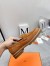 Hermes Women's Faubourg Loafers in Brown Suede Leather