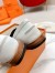 Hermes Women's Destin Loafers in White Leather