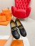Hermes Women's Colette Loafers in Black Leather 