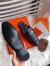 Hermes Oz Mules In Noir Calfskin Leather